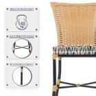 Sala De Jantar 1 Mesa Quadrada Sem Tampo Com 4 Cadeiras Em Al