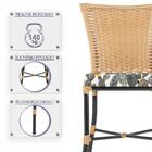 Sala De Jantar 1 Mesa Quadrada Sem Tampo Com 4 Cadeiras Em Al