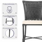 Sala De Jantar 1 Mesa Quadrada Sem Tampo Com 4 Cadeiras Em Al