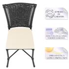 Sala De Jantar 1 Mesa Quadrada Sem Tampo Com 4 Cadeiras Em Al