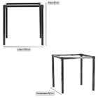 Sala De Jantar 1 Mesa Quadrada Sem Tampo Com 4 Cadeiras Em Al