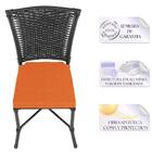 Sala De Jantar 1 Mesa Quadrada Sem Tampo Com 4 Cadeiras Em Al