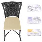 Sala De Jantar 1 Mesa Quadrada Sem Tampo Com 4 Cadeiras Em Al