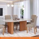 Sala De Jantar 210x100cm 6 Cadeiras Ester/fernanda Wood Cimol