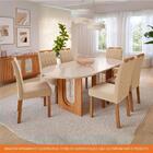 Sala De Jantar 210x100cm 6 Cadeiras Valentina/paola Wood Cimo