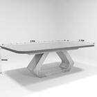 Sala De Jantar 220x110 Lottus Mdf/vidro Grafite 8 Cad Bom Pas