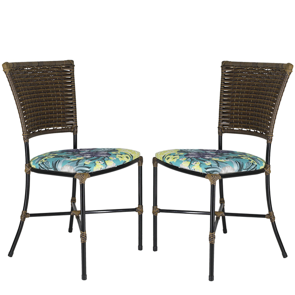 Sala De Jantar 2 Cadeiras Gramado Em Fibra Sintética Junco Tr