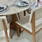 Sala De Jantar 4 Cadeiras 1,10m - Rubi Turim - Lj Móveis