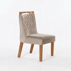 Sala De Jantar 6 Cadeiras Estofadas Atena E Mesa Com Tampo Md