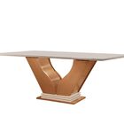 Sala De Jantar 6 Cadeiras Estofadas Atena E Mesa Com Tampo Md