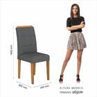 Sala De Jantar 6 Cadeiras Nazca Cinam/off Wh/cinza - Móveis A