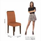 Sala De Jantar 6 Cadeiras Nazca Imbuia/preto/terrac - Móveis