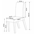 Sala De Jantar 6 Lugares Felicity Vênus Mel/cinza/veludo Graf