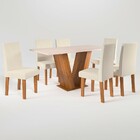 Sala De Jantar 6 Lugares Felicity Venus Seda/blonde/nude - Vi