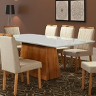 Sala De Jantar 8 Cadeiras 2,20x1 Amsterdã Londres Art Salas