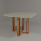 Sala De Jantar 90x90 Paola Tampo Off-white 4 Cad Bom Pastor