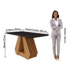 Sala De Jantar Agata 130 Cm Com 4 Cadeiras Fernanda Cimol Nat
