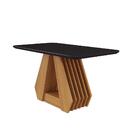 Sala De Jantar Agata 130 Cm Com 4 Cadeiras Juliana Cimol Natu