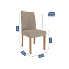 Sala De Jantar Agata 180 Cm Com 6 Cadeiras Clarice Wood Off/m