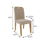 Sala De Jantar Agata 180 Cm Com 6 Cadeiras Paola Cimol Nature