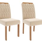 Sala De Jantar Agata 180 Cm Com 6 Cadeiras Paola Wood Off/mad