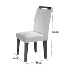 Sala De Jantar Aida Com 4 Cadeiras 120 Mdf Canto Reto Rufato