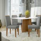 Sala De Jantar Ana 1,60m X 0,90m E 6 Cadeiras Ana Ype/off Whi