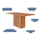 Sala De Jantar Ana 180 Sem Vidro Com 6 Cadeiras Juliana Cinam