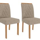 Sala De Jantar Ariela 180cm Com 6 Cadeira Juliana Cinamomo/of