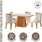 Sala De Jantar Áustria Lisboa Mesa 4 Cadeiras L J Móveis