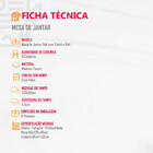 Sala de Jantar Bali 220CM 8 Cadeiras Moderna