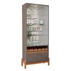 Sala De Jantar Bari Com Cristaleira E Aparador Bar - Casa D