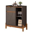 Sala De Jantar Bari Com Cristaleira E Aparador Bar - Casa D