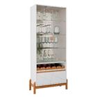 Sala De Jantar Bari Com Cristaleira E Aparador Bar - Casa D