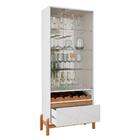 Sala De Jantar Bari Com Cristaleira E Buffet Aparador - Casa D