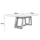 Sala de Jantar Charlote 220CM 8 Cadeiras Moderna