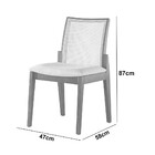 Sala de Jantar Charlote 220CM 8 Cadeiras Moderna