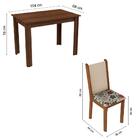 Sala De Jantar Cíntia Mesa Com 4 Cadeiras  Rústico/ Crema/ Hi