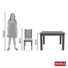 Sala De Jantar Cíntia Mesa Com 4 Cadeiras  Rústico/ Crema/ Hi