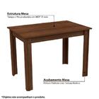 Sala De Jantar Cíntia Mesa Com 4 Cadeiras  Rústico/ Crema/ Hi