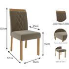 Sala De Jantar Clara 180 Cm Com 6 Cadeiras Alice Cimol Nature