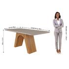 Sala De Jantar Clara 180 Cm Com 6 Cadeiras Juliana Cimol Natu