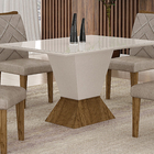 Sala De Jantar Com 4 Cad 1,20x0,80m - Larissa - Leifer Móveis