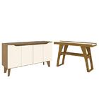 Sala De Jantar Com Buffet Ambar E Aparador Joyce - Móveis Henn