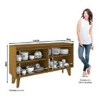 Sala De Jantar Com Cristaleira Ágata E Buffet Ambar - Móveis