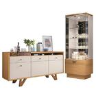 Sala De Jantar Com Cristaleira E Buffet Aparador Diamante - P