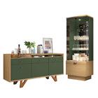 Sala De Jantar Com Cristaleira E Buffet Aparador Diamante - P