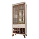 Sala De Jantar Com Cristaleira E Buffet Aparador Intense - Pr