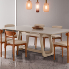 Sala De Jantar Com Vidro 8 Cadeiras 2,20x,1,10m - Florença -