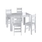 Sala De Jantar Completa Com Mesa  04 Cadeiras E Buffet Cje112